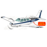 Airplane Design (Grey/Blue) - AIR2552FEF33A-GB1