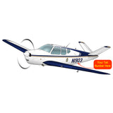 Beechcraft Bonanza G35 Blue Gold