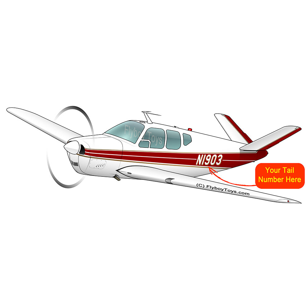 Airplane Design (Red/Gold) - AIR2552FEG35-RG1