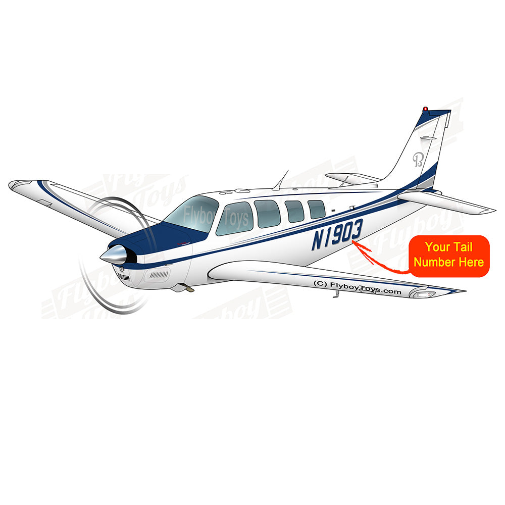 Airplane Design (Blue/Silver#4) - AIR2552FEG36-BS4