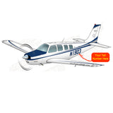 Airplane Design (Blue/Silver#4) - AIR2552FEG36-BS4