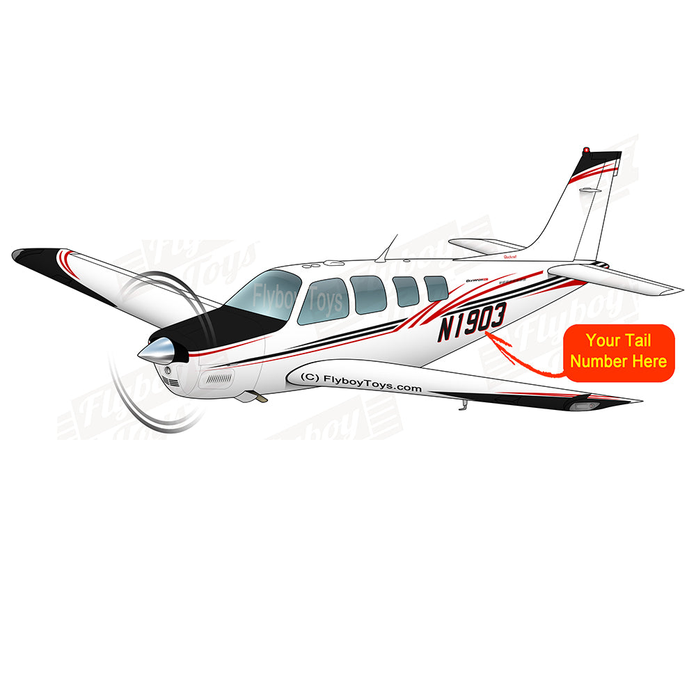 Airplane Design (Red/Black) - AIR2552FEG36-RB1