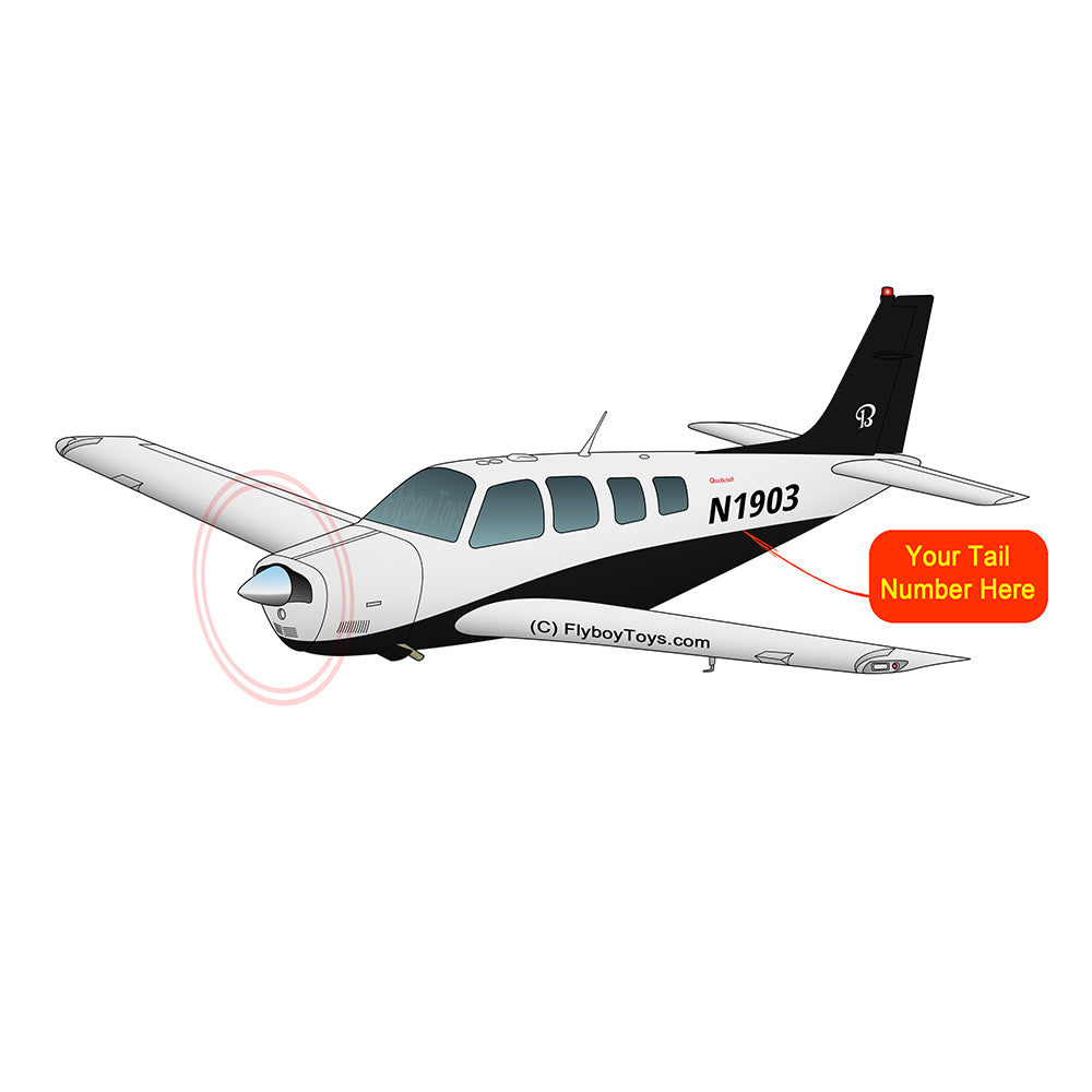 Airplane Design (Silver/Black) - AIR2552FEG36-SB1