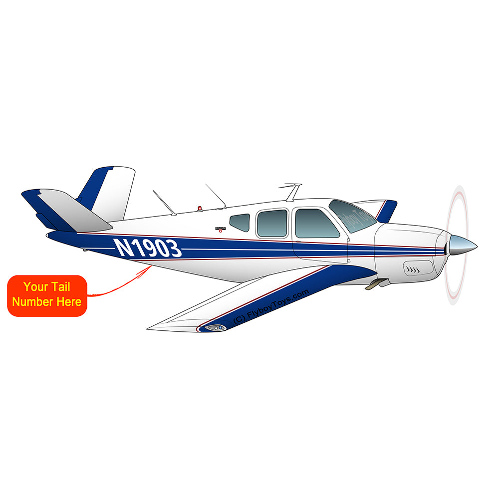 Beechcraft Bonanza H35 Blue