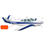 Beechcraft Bonanza H35 Blue