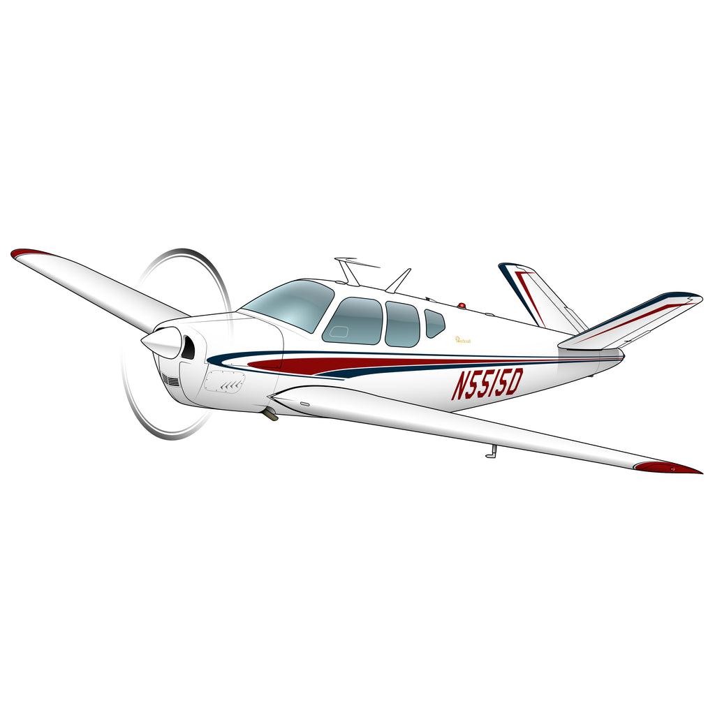 Airplane Design (Red/Black) - AIR2552FEH35-RB1