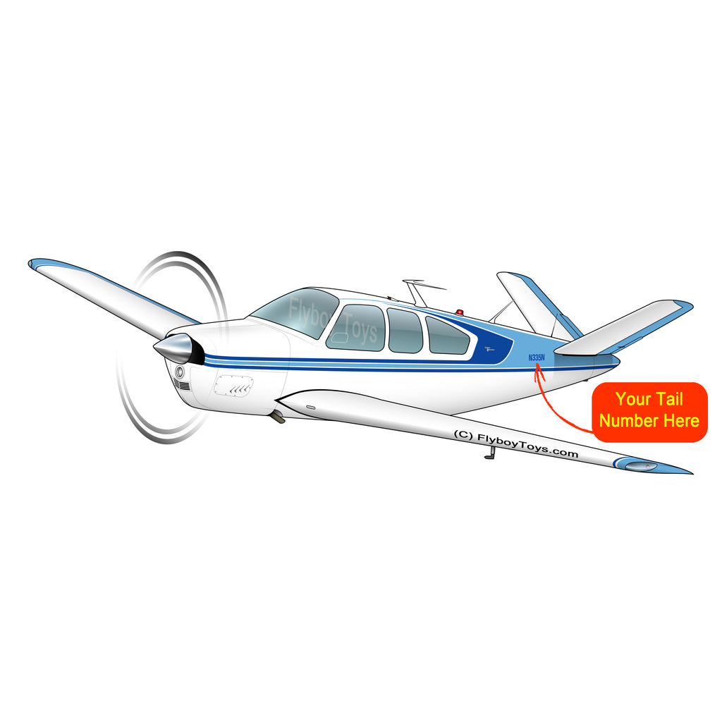 Beechcraft Bonanza K35 Blue