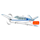 Beechcraft Bonanza K35 Blue