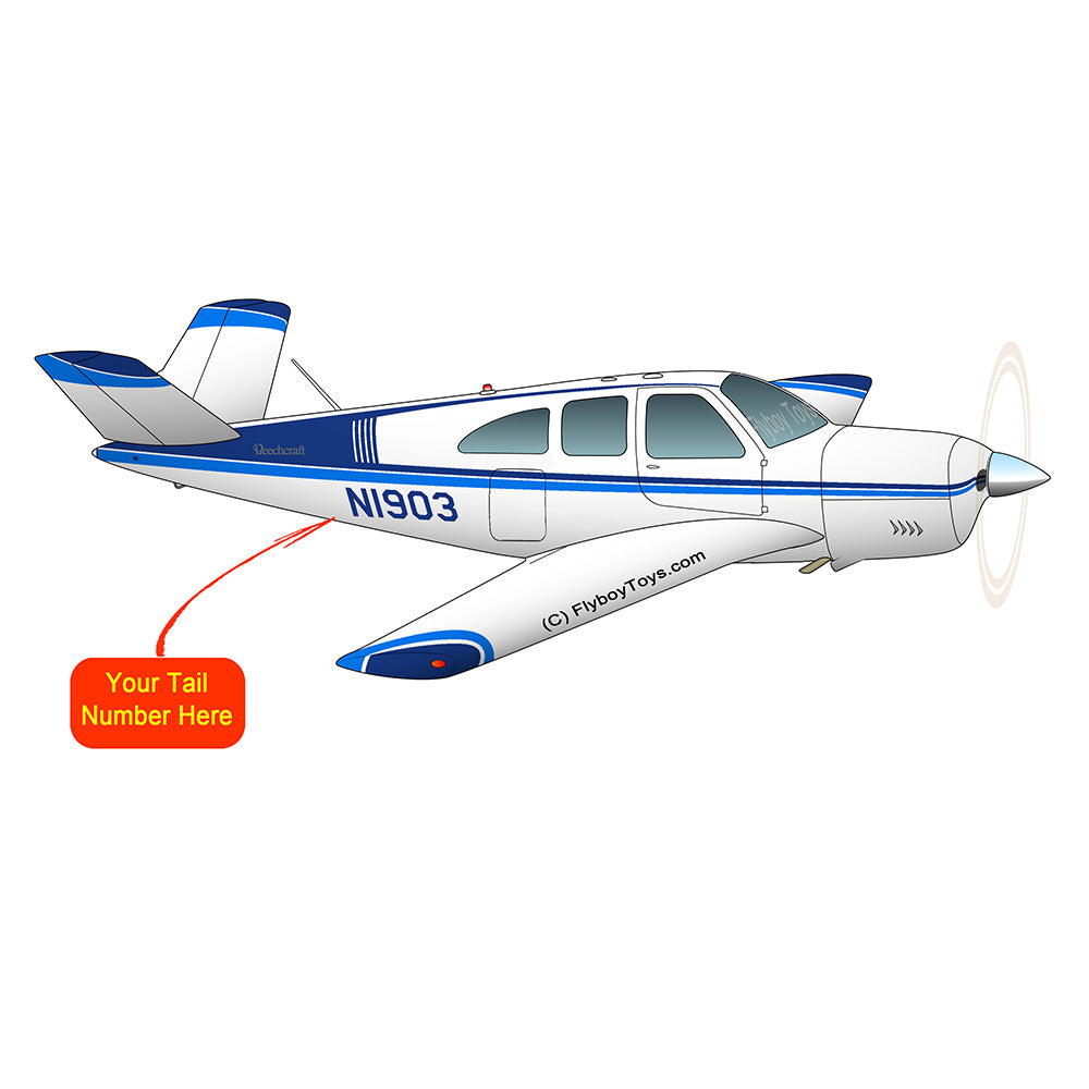 Beechcraft Bonanza P35 Blue