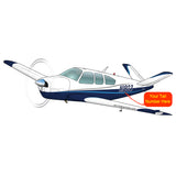 Beechcraft Bonanza S35 Blue 2