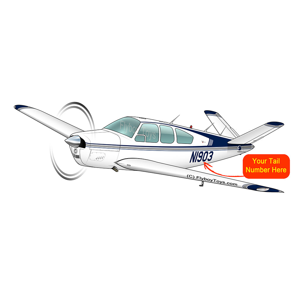 Beechcraft Bonanza S35 Blue 3