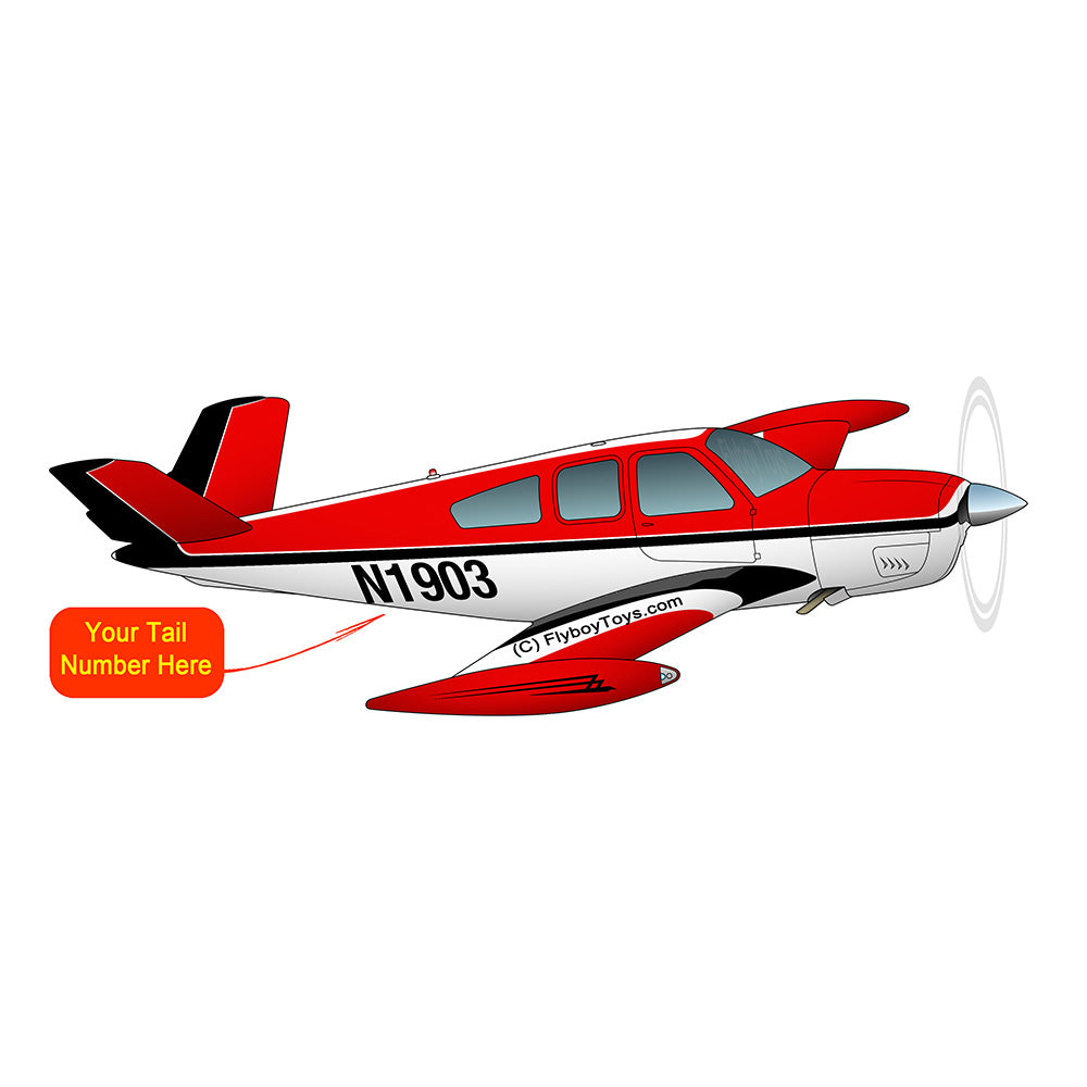Beechcraft Bonanza S35 Black Red