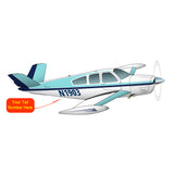 Airplane Design (Turquoise) - AIR2552FES35-T1