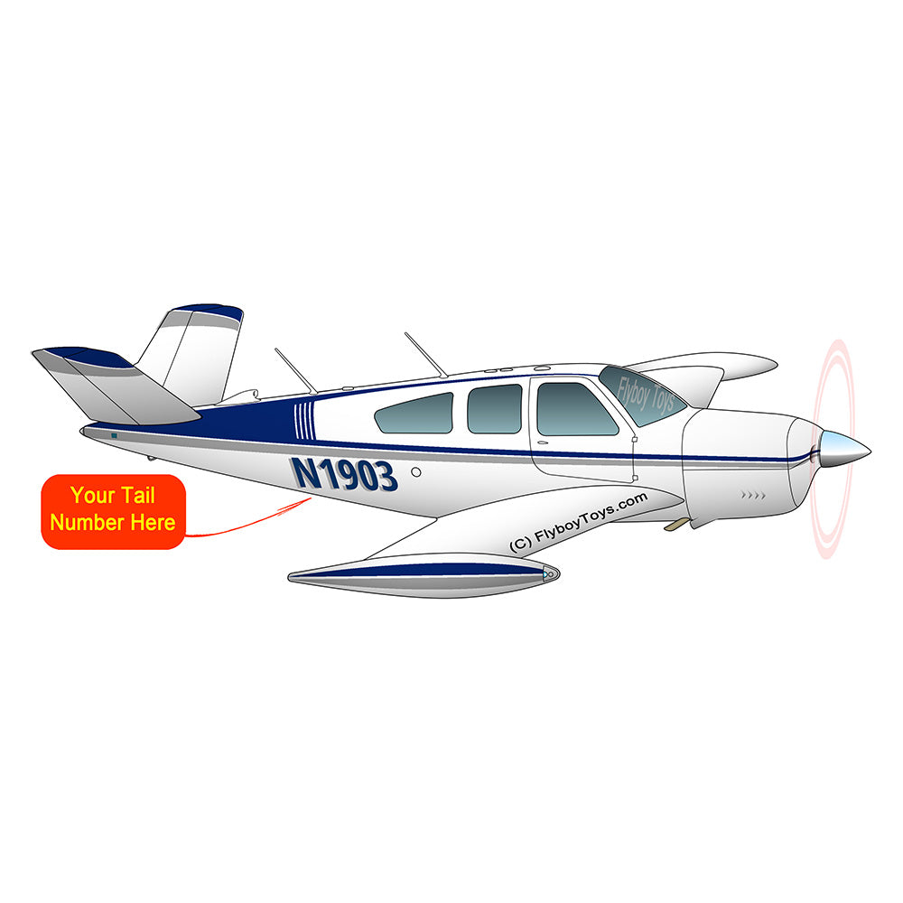 Airplane Design (Blue/Silver) - AIR2552FEV35-BS1
