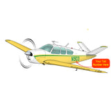 Airplane Design (Yellow/Green) - AIR2552FEV35-YG1