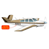 Beechcraft Bonanza V35A Brown