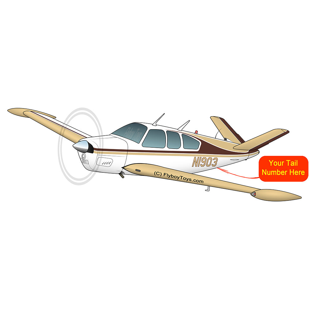 Beechcraft Bonanza V35A Brown Tan