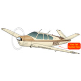 Beechcraft Bonanza V35A Brown Tan 3