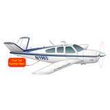 Airplane Design (Silver/Blue #1) - AIR2552FEV35A-SB1