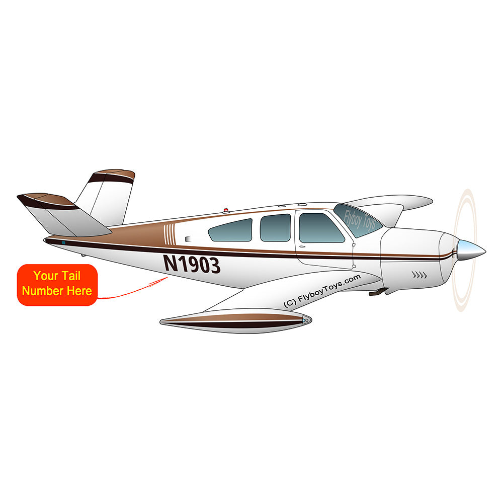 Beechcraft Bonanza V35B Black Tan