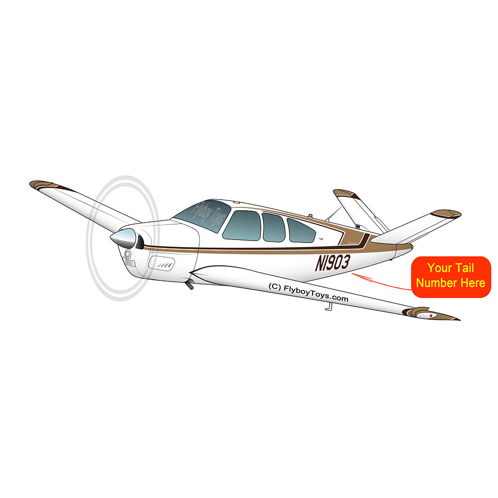 Beechcraft Bonanza V35B Black Tan 2