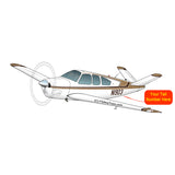 Beechcraft Bonanza V35B Black Tan 2