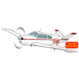 Airplane Design (Red/Gold) - AIR2552FEV35B-RG1