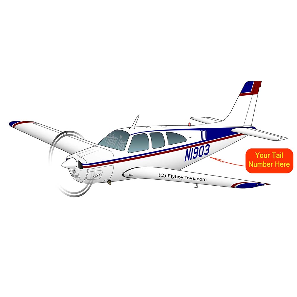 Airplane Design - AIR255452-BR1 (Blue/Red)