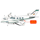 Airplane Design (Black/Green) - AIR2554LB-BG1