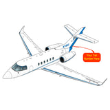 Beechcraft Hawker 800XP Blue Gold