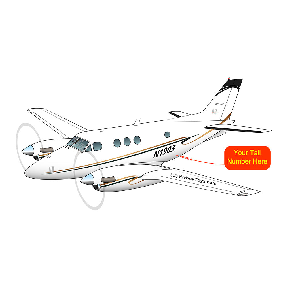 Beechcraft King Air 90 Gold Dark Green