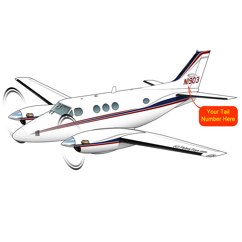 Airplane Design (Red/Blue/Silver) - AIR255B9E90-RBS1