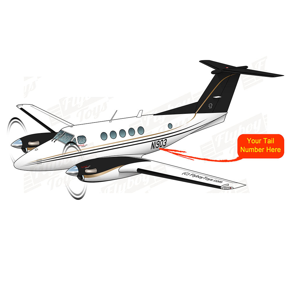 Airplane Design (Black/Gold) - AIR255B9EB200-BG1