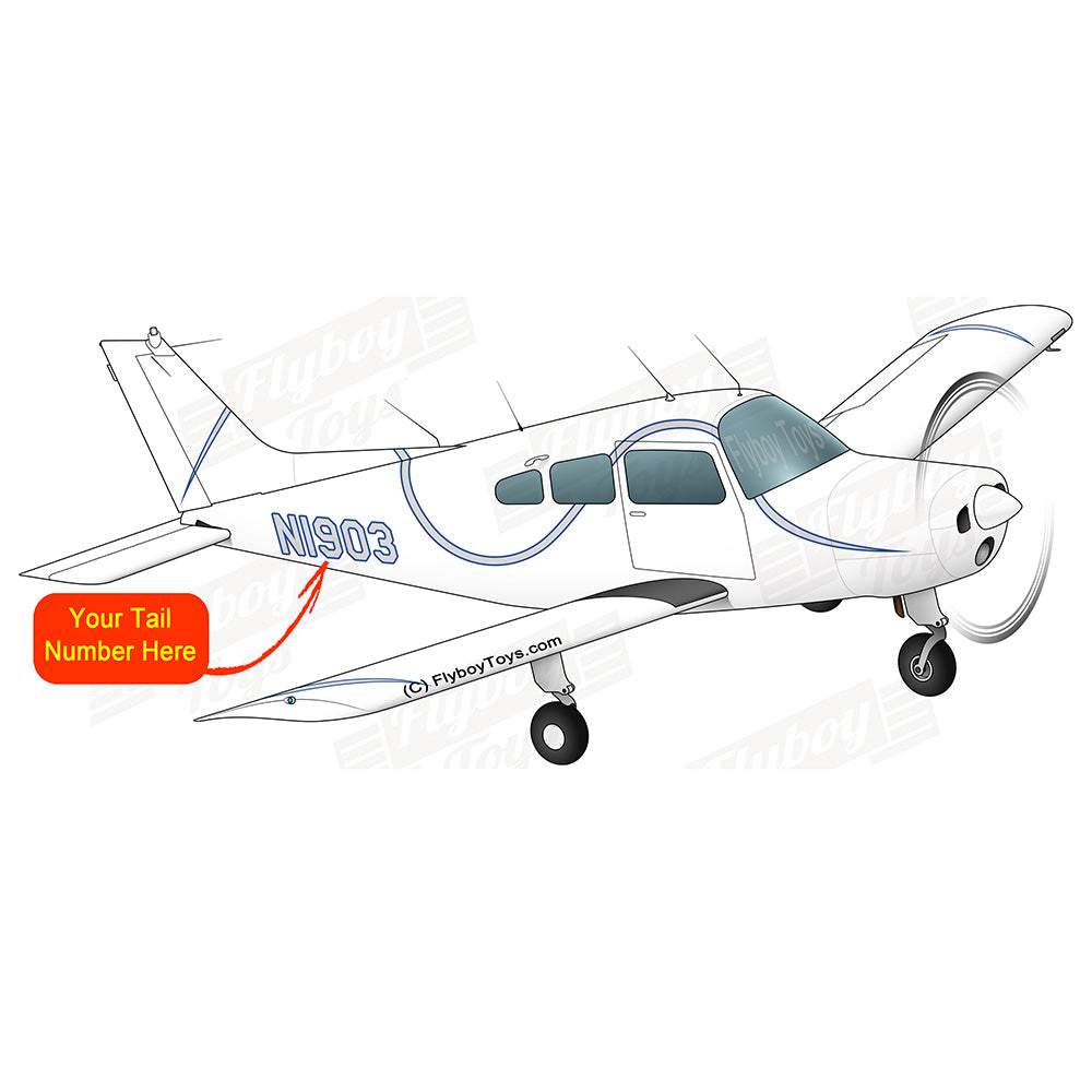 Airplane Design (Silver/Blue) - AIR255DLJ-SB1