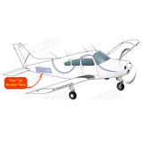 Airplane Design (Silver/Blue) - AIR255DLJ-SB1
