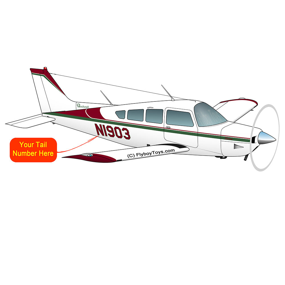 Beechcraft Sierra C24R Burgundy Hunter-Green