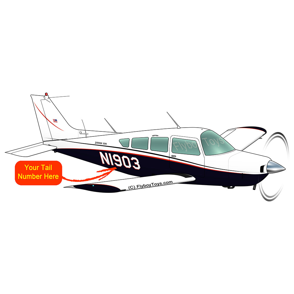 Beechcraft Sierra B24R Black Red