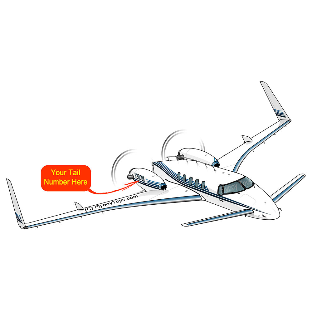 Beechcraft Starship 2000A Blue