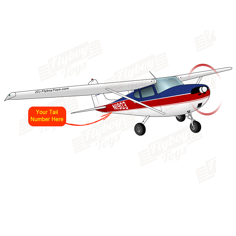 Airplane Design (Blue/Red #3) - AIR35JJ150-BR3