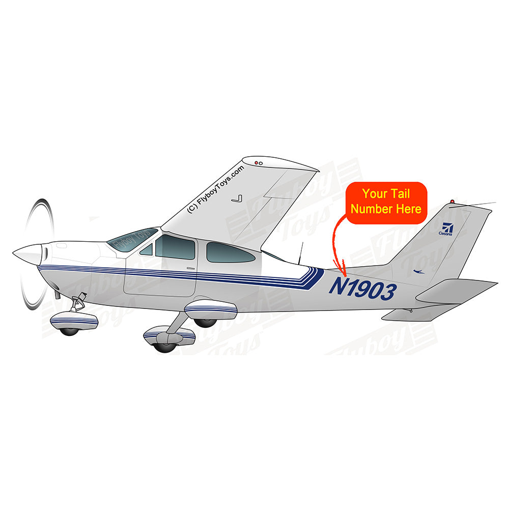 Airplane Design (Silver/Blue) - AIR35JJ177-SB1