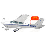 Airplane Design (Silver/Blue) - AIR35JJ177-SB1
