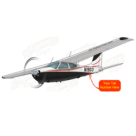 Airplane Design (Black/Red/Cream) - AIR35JJ177I7-BRC1