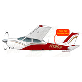 Airplane Design (Red/Gold/Silver) - AIR35JJ177I7-RG1