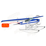 Airplane Design (Blue/Grey) - AIR35JJ180-BG2