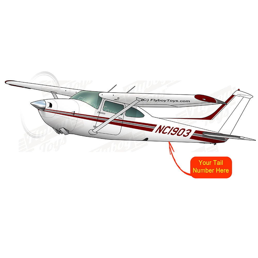 Airplane Design (Burgundy/Silver) - AIR35JJ182-BS5