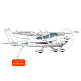 Airplane Design (Silver/Maroon/Blue) - AIR35JJ182-SMB1
