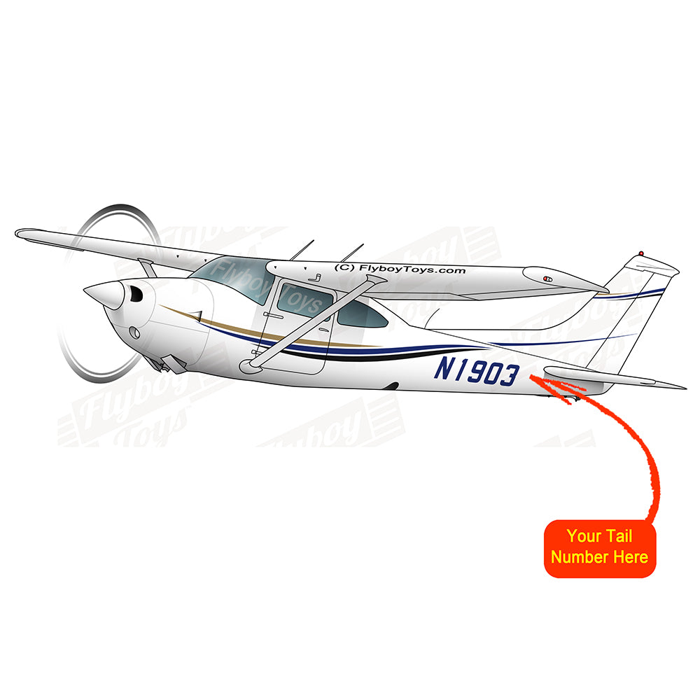 Airplane Design (Gold/Blue/Black) - AIR35JJ182KLI2F-GBB1