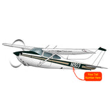 Airplane Design(Green/Gold) - AIR35JJ182KLI2F-GG1
