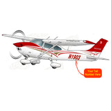 Airplane Design (Red/Gold) - AIR35JJ182Q-RG1
