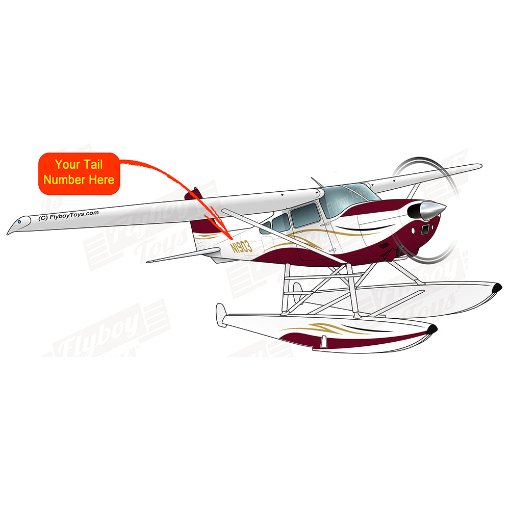 Airplane Design (Maroon/Gold) - AIR35JJ185-MG1
